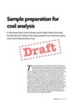 QUALITY CONTROL OF COAL THE INFLUENCE OF SAMPLE PREPARATION ON ELEMENTAL ANALYSIS RESULTS
